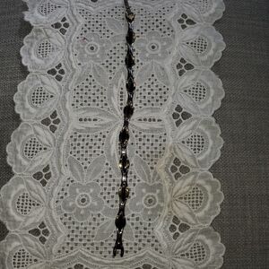 Napier Mens Stainless Steel Magnetic bracelet. Two Tone 8"